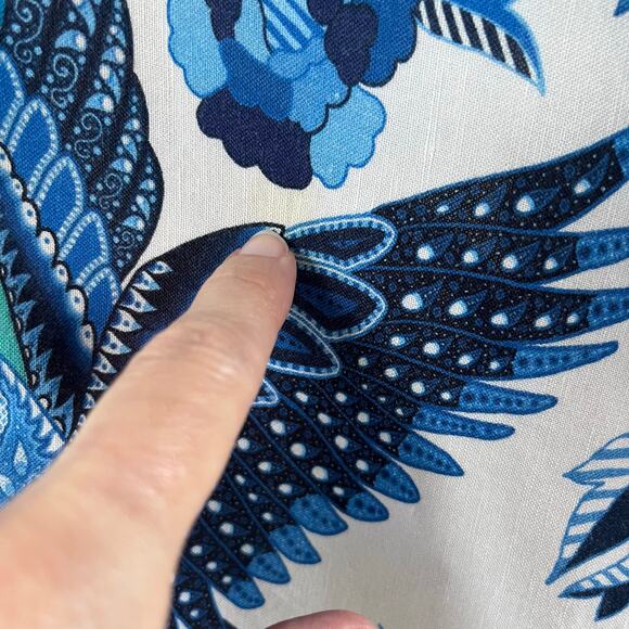 Farm Rio For Anthropologie Women's Colorful Tropical Print Top Size M - Picture 5 of 10